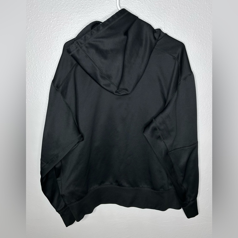 NIKE BLACK PULLOVER HOODIE WITH POCKETS FOOTBALL PRINT - Picture 4 of 5
